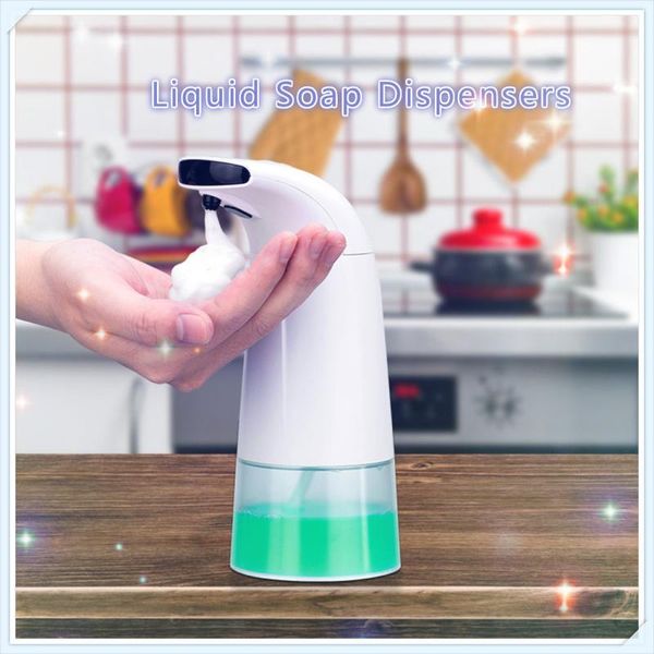 250ml high-quality automatic soap liquid dispenser ir touchless handssmart sensor soap dispenser pump for bathroom kitchen